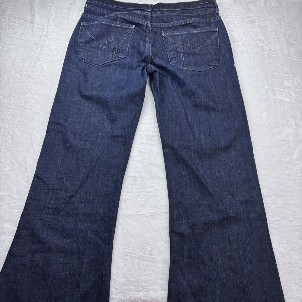 COH Citizens Of Humanity Hutton Wide Leg Dark Wash Flare Jeans - Size 30 - Picture 8 of 16